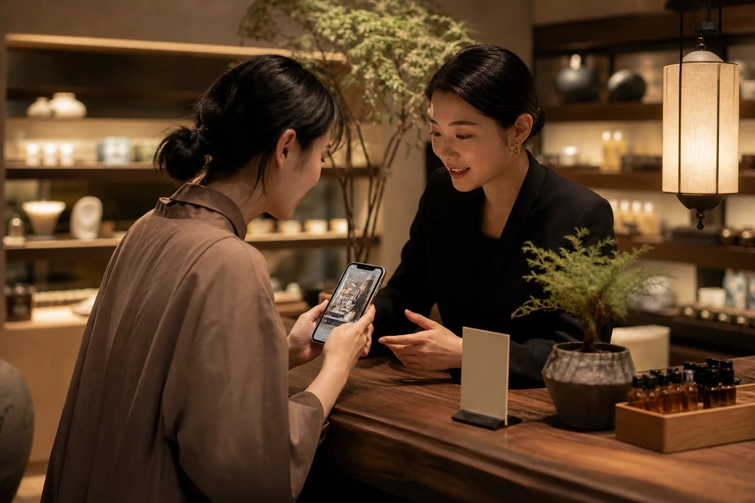 视频号转化到店：顾客在门店看短视频并咨询
